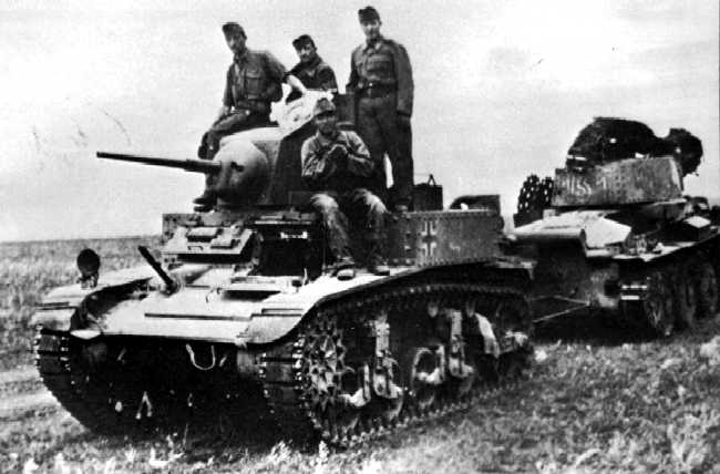 Captured US lend-lease M3 Stuart Light Tank by Hungarian Army