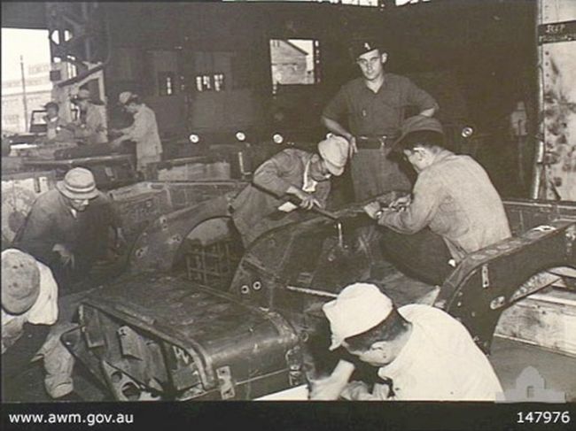 Jeep at the British Commonwealth Base Workshops