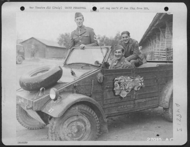 Captured Kubelwagen at 15th AAF
