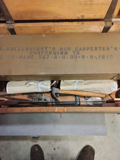 WW1 carpenter tool/wheelwright chest