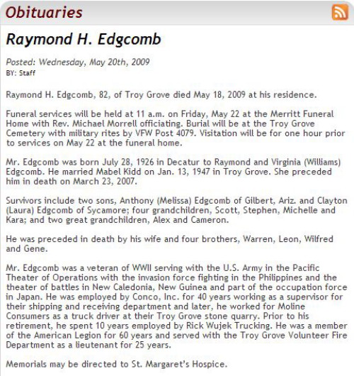 Raymond H Edgcomb