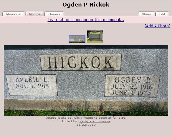 Ogden P Hickok