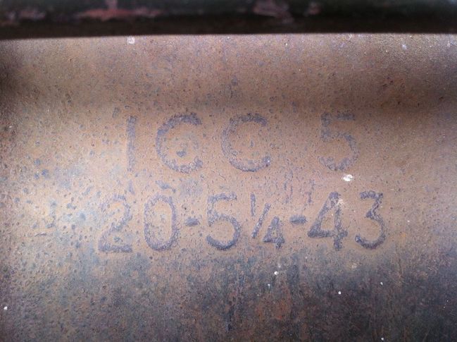 '43 Jeep can size and date markings