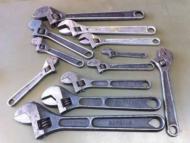 eBay lot of 12 mixed crescent style wrenches