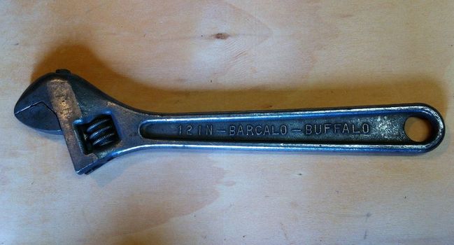 BB 12&quot; adjustable wrench