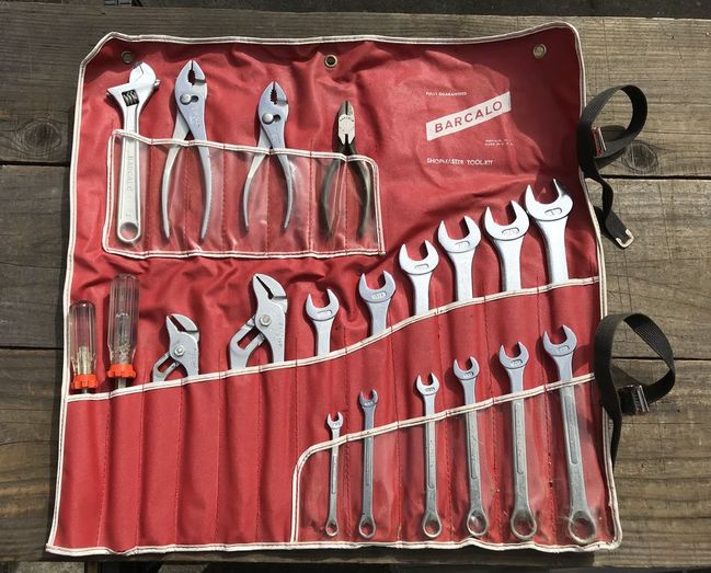 Barcalo tool roll with new dykes