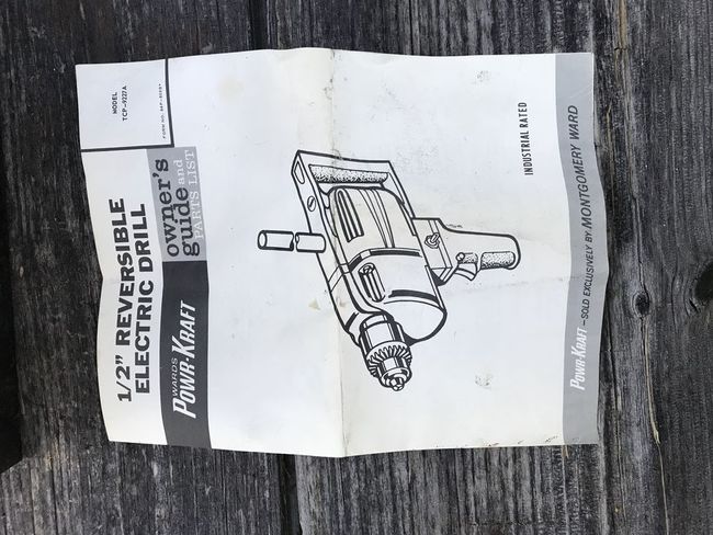 PowrKraft drill manual from Markleeville