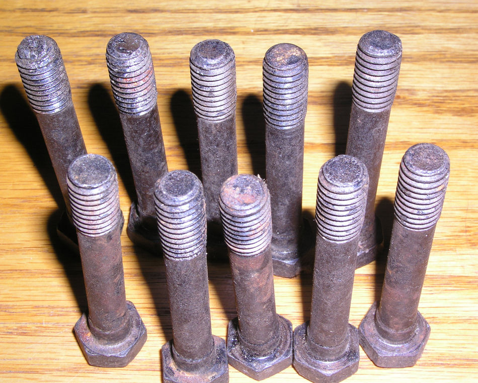 SOLD 10 original Ford GPW cylinder head bolts G503 Military Vehicle