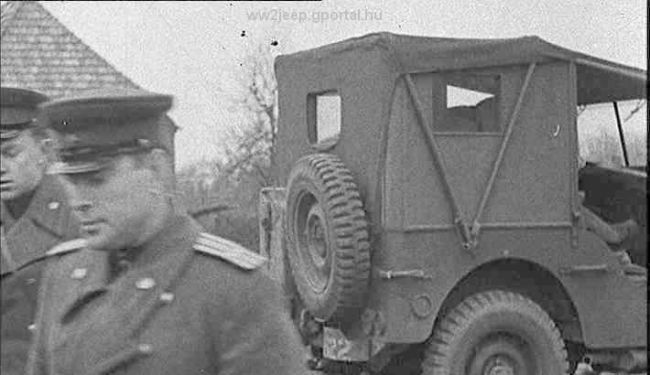 Jalta. Jeep at Red Army.