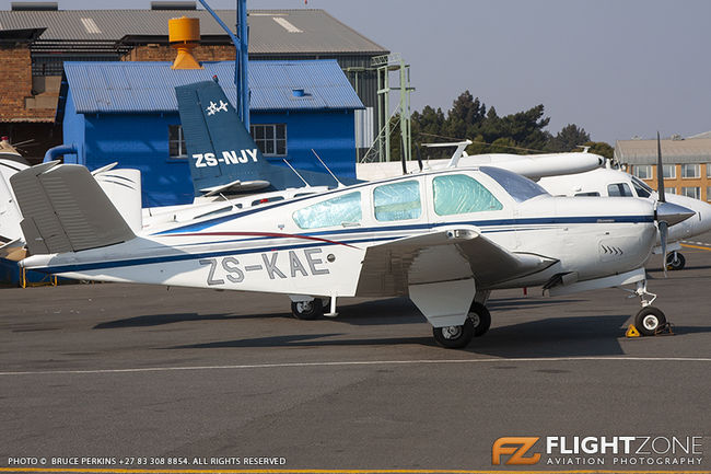 Beechcraft Bonanza V35B ZS-KAE Rand Airport FAGM
