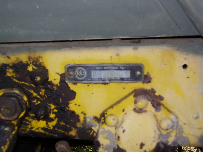 1945 REO US6 frame serial number