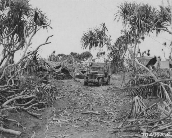 Ambu jeep, Iwo Jima. 10 March 1945