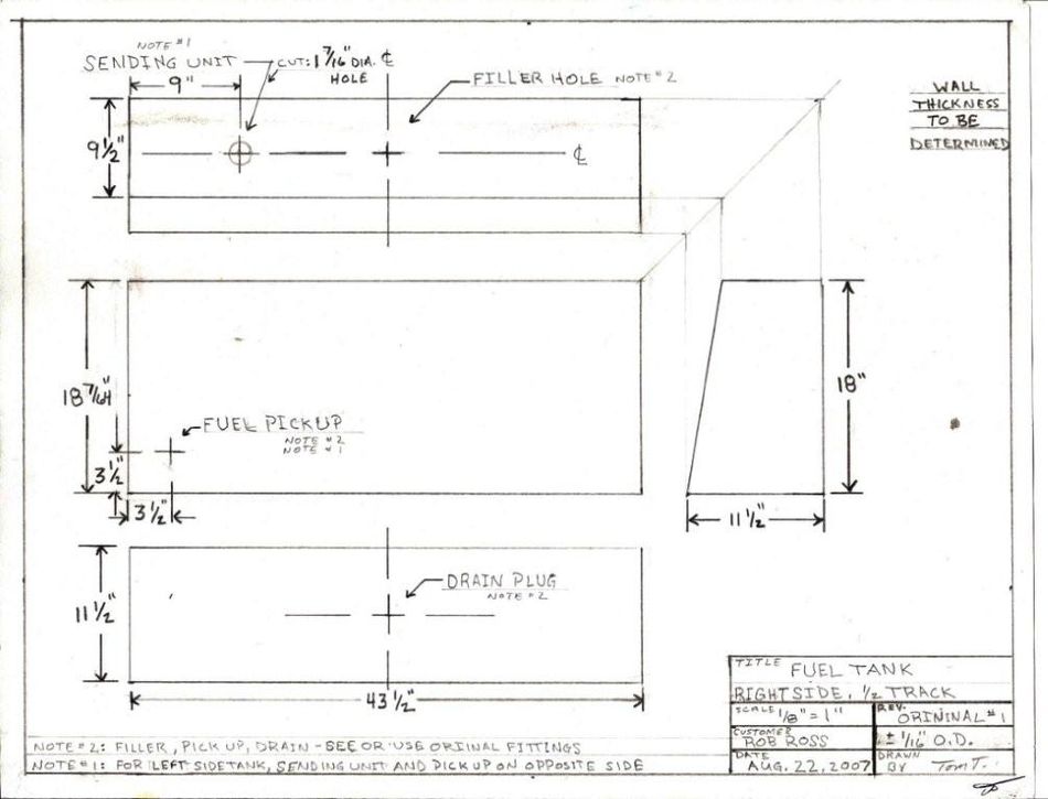 Fuel Tank drawings