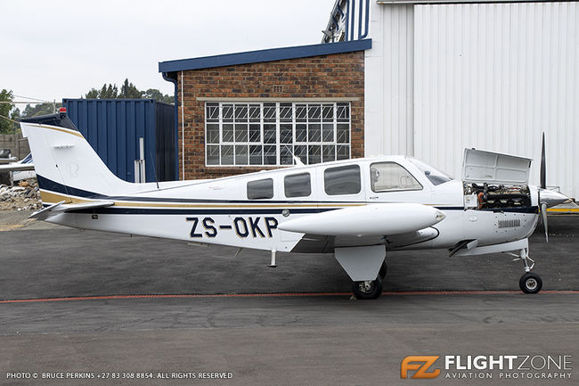 Beechcraft G36 Bonanza ZS-OKP Rand Airport FAGM 36