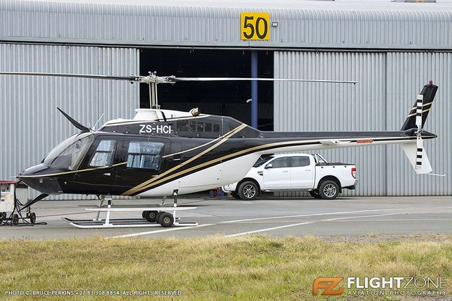 Bell 206B Jet Ranger ZS-HCI Rand Airport FAGM