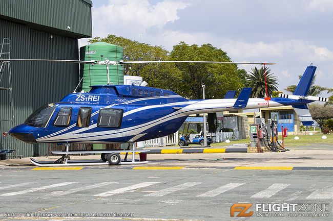 Bell 206L Long Ranger ZS-REI Rand Airport FAGM