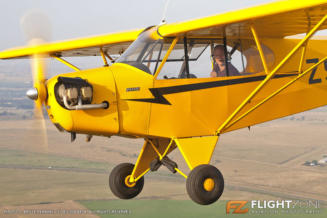 Piper J3C Cub ZS-AUY Klipriver Airfield