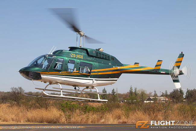 Bell 206L Long Ranger ZS-HDX Kittyhawk Airfield FAKT