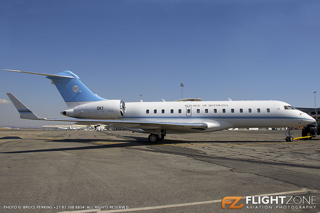 Bombardier BD-700-1A10 Global Express OK-1 Botswana Government Lanseria Air