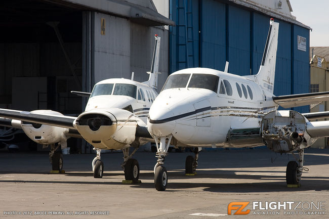 Beechcraft Queen Air ZS-PSF ZS-KEJ Rand Airport FAGM