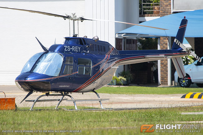 Bell 206B Jet Ranger ZS-REY Rand Airport FAGM