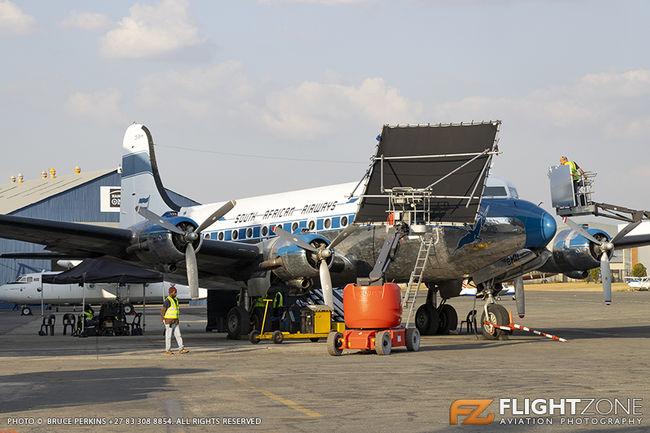 Douglas DC-4 C-54 Skymaster ZS-BMH Rand Airport FAGM