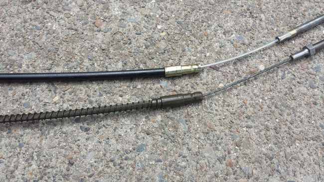 Emergency brake cable NOS vs Repro