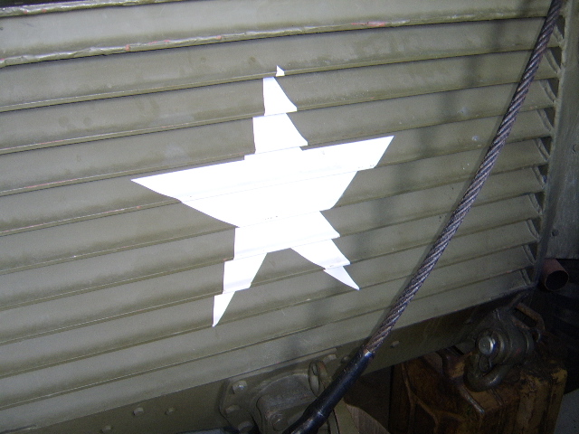 original star on radiator louvres