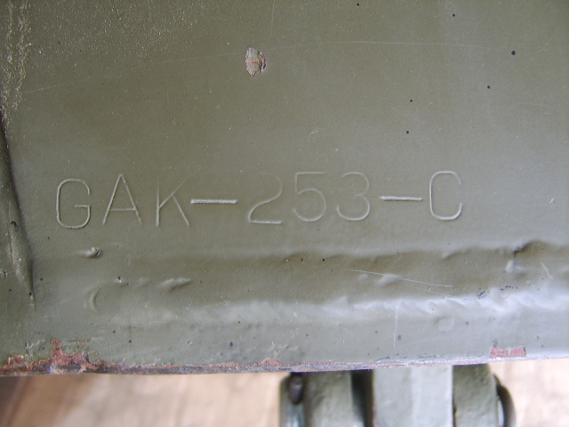 serial number GAK-233-C