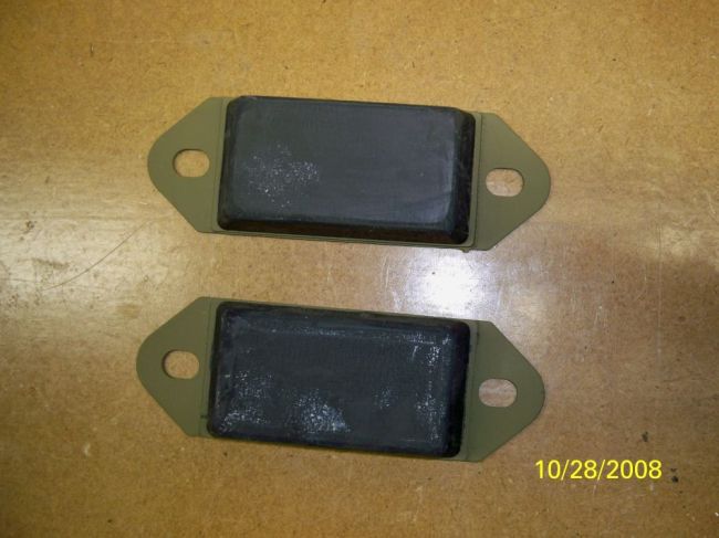 Trailer axle bumpers made from jeep bumpers