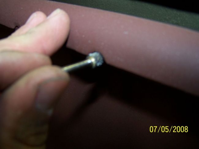 Rotary file used to make radius