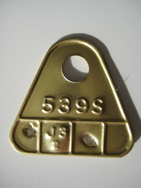 Carter Carburetor Brass Tag