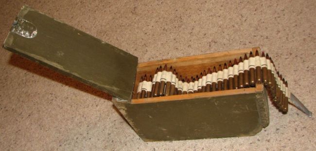 wooden ammo box