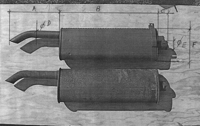 Muffler measurements