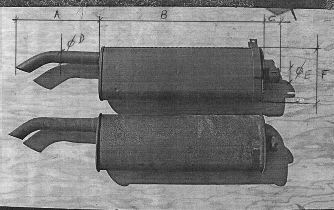 Muffler measurements