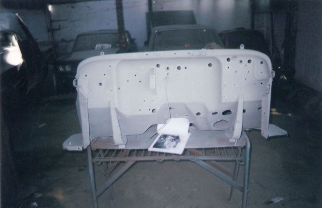 1943 gpw ford jeep tub sandblasted front