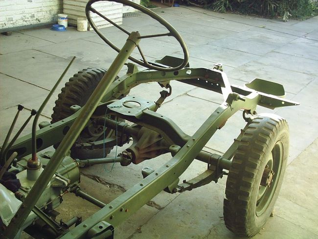 1943 gpw ford jeep frame