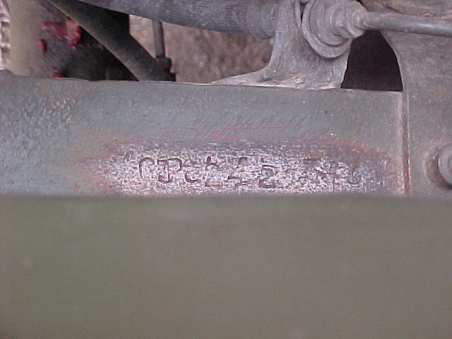 Ford chassis number identification #4