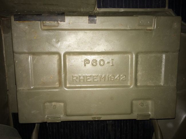 ammo box in jeep- under passenger seat