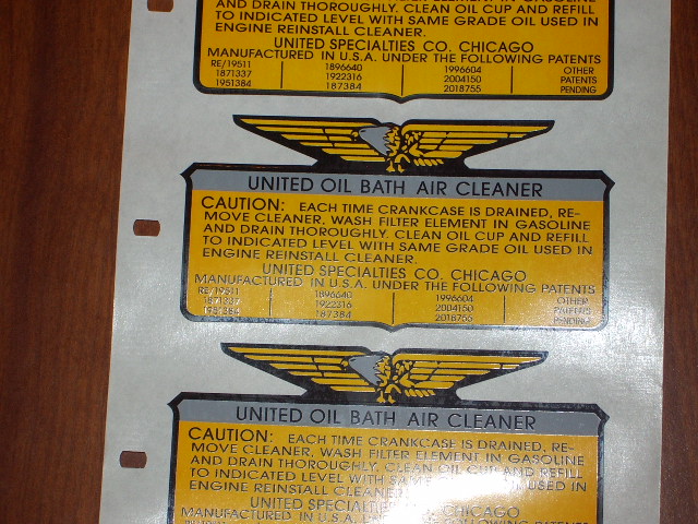 united air bath repro decal
