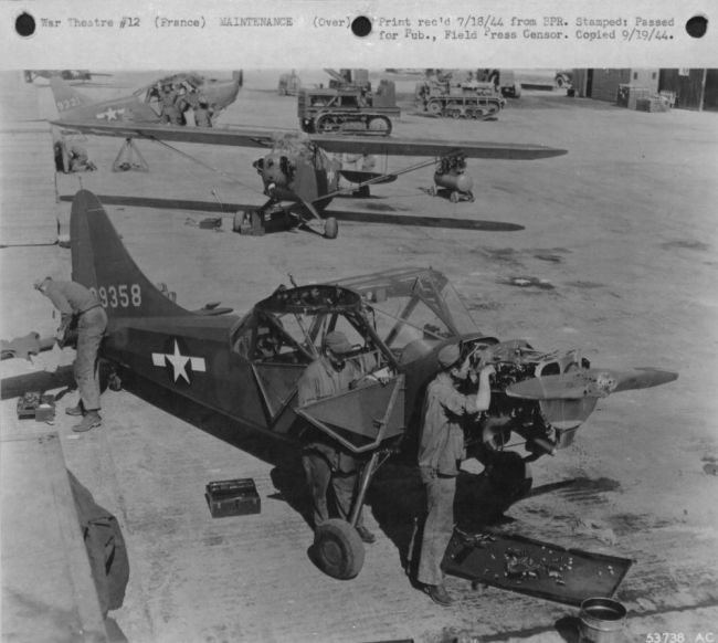 L-4 Piper Cub, France.