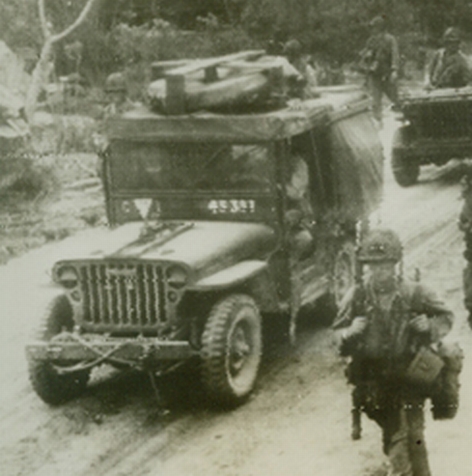USMC Ambu jeep #45397. Saipan.