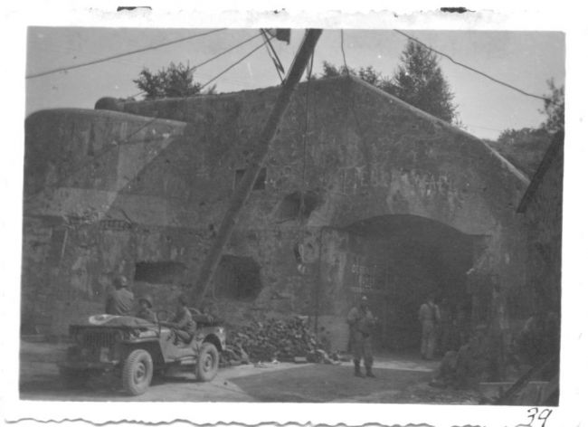 113th field artiely Fort Eben Emael, Belgium, Sept. 1944