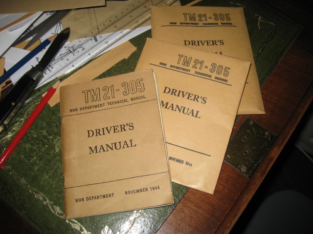 Drivers manual and reproduction envelope.