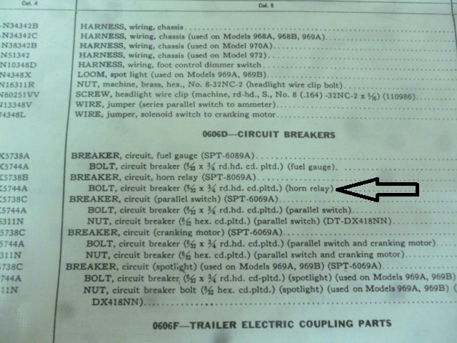 969_Horn_Relay_Parts_listing_a