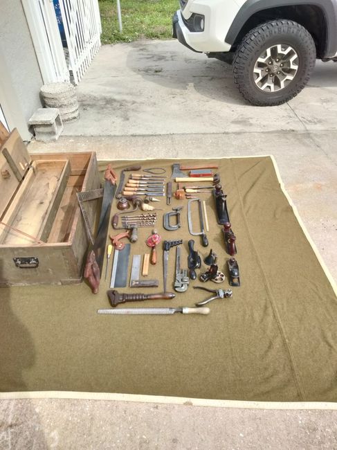 WW1 carpenter tool/wheelwright chest