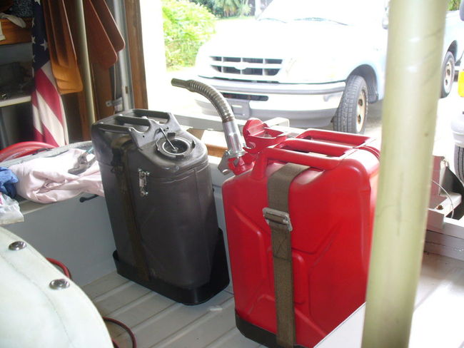 Inside mount of fuel and camp can