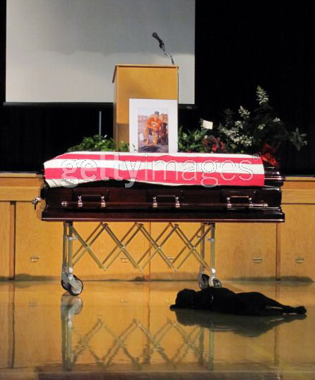 Hawkeye at  his masters funeral A