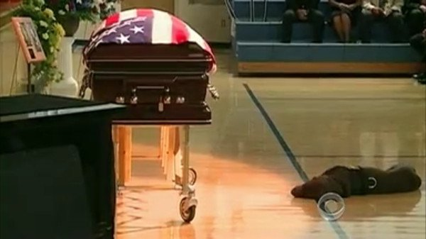 Hawkeye at  his masters funeral B