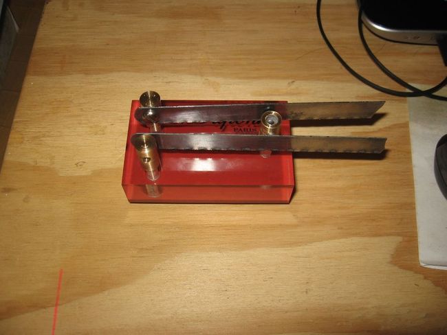 Homebrew paddel cw key